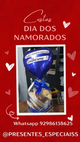Cesta de café da manhã regional dia dos namorados