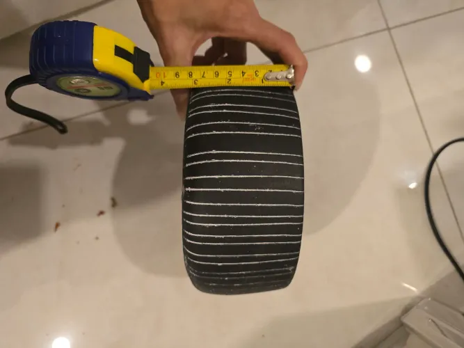 Vaso cachepot terrário cerâmica preto listra