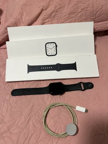 Apple Watch Series 7 45mm - Tela Perfeita, Só Precisa Trocar Bateria
