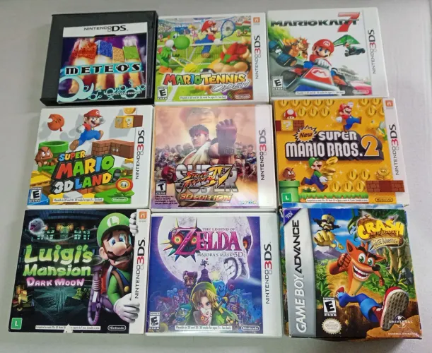 Lote Nintendo 3ds e game boy advance