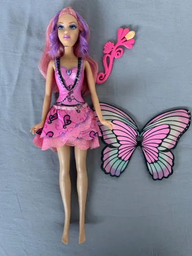 Boneca fada Barbie butterfly rayna 