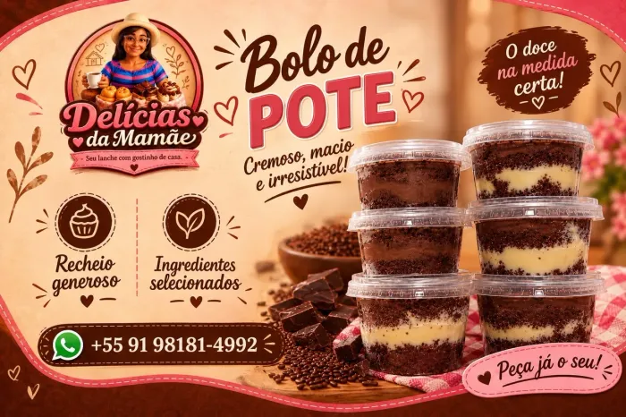 Bolo no pote pra revendedores