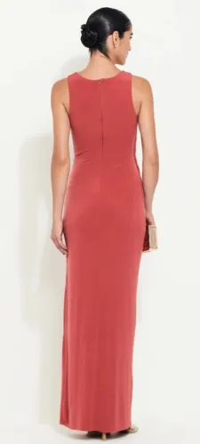 Lindo Vestido de Festa Terracota