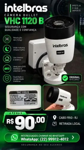 Câmera de seguranca Intelbras