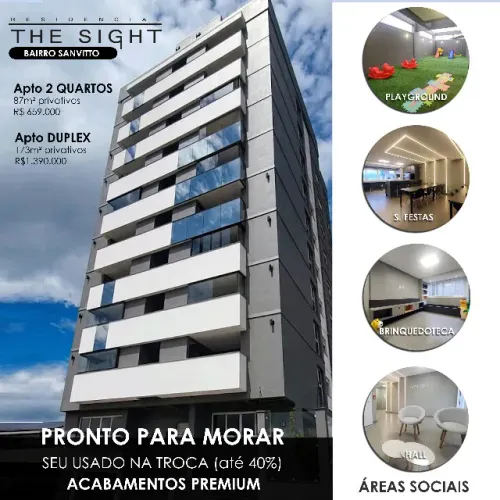 APARTAMENTO ALTO PADRÃO - BAIRRO SANVITTO - 87m²