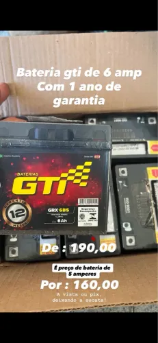 Bateria GTI de 6 amperes