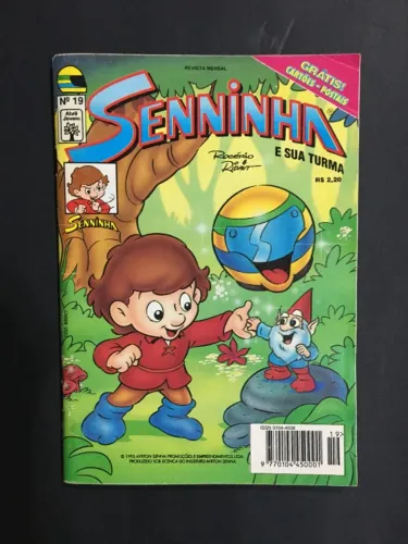 Gibi Senninha e Sua Turma Nº 19 Revistinha em Quadrinhos HQ - Editora Abril 1995