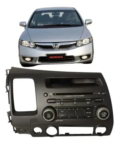 Rádio som com moldura original Honda New Civic