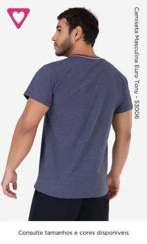 Camiseta masculina euro