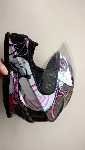 VENDE-SE CAPACETE "TEXX HAWK SCREAM ROSA"