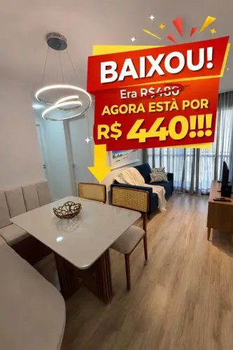 Apartamento para venda possui 50 metros quadrados com 2 quartos
