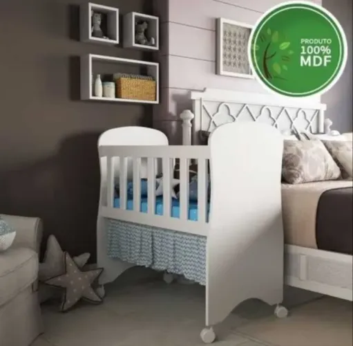 Mini Berço Com Colchão 100% MDF DIVIDIMOS EM ATÉ 10X SEM JUROS