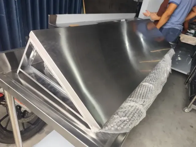 prateleira inox gradeada 1,10m