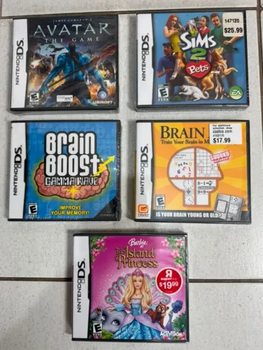 5 Jogos novos Originais (LACRADOS) para Nintendo DS