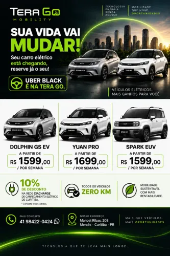 LOCAÇÃO DE CARRO ELETRICO PARA APLICATIVOS UBER OU 99