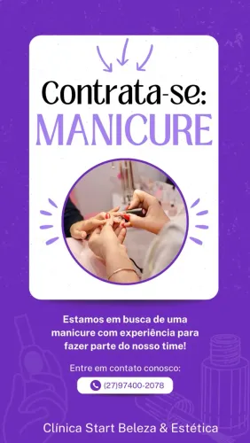 Contratando manicure