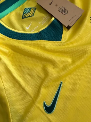Camisa Brasil Feminina Baby Look 