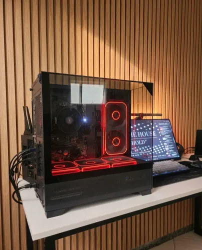 Gabinete Liketech Mahal + Fans Jonsbo ZA ARGB + Controladora Teucer