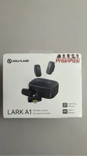 Hollyland LARK A1 Combo - Microfone Sem Fio Mini para iPhone e Android