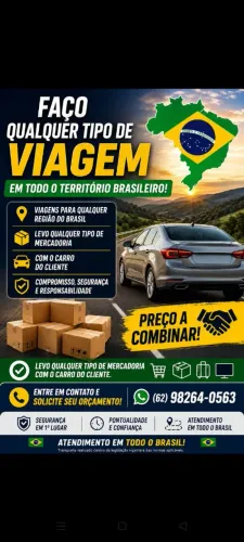 Faz qualquer tipo de frete ou viagem preço a combinar
