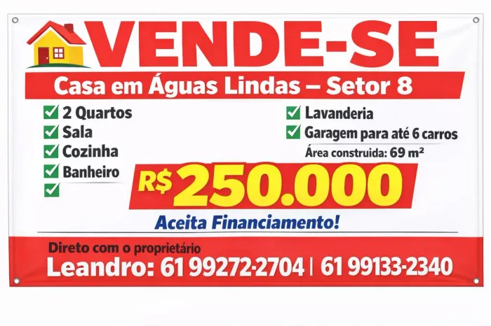 Vendo  casa em Águas Lindas 