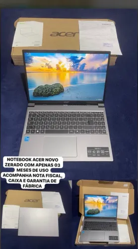 ACER I3 13°, 08 DE RAM, SSD NVEME 256GB, CAIXA, NOTA E GARANTIA ? NOVO