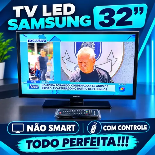 Tv led Samsung 32? (NÃO SMART) c/ controle- TODO PERFEITA!!!