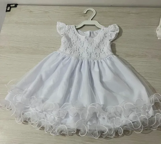 Vestido de batizado para bebê