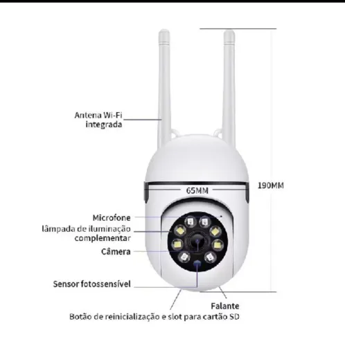 CAMARA WI FI CONTROLE P CELULAR