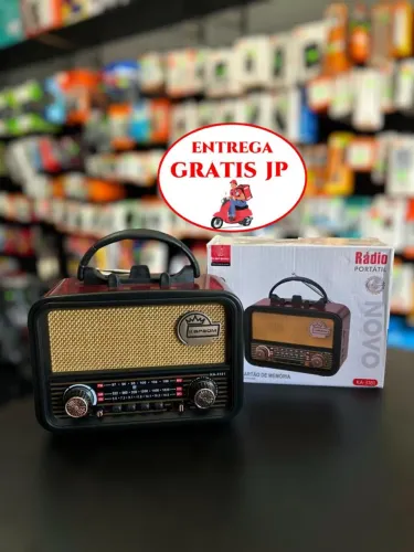 RÁDIO RETRÔ ANTIGO FM E BLUETOOTH KAPBOM KA-3181