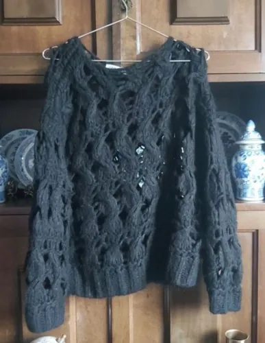 Novo blusa de lã e alpaca zara m