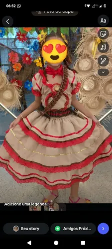 Vestido junino de Maria Bonita.