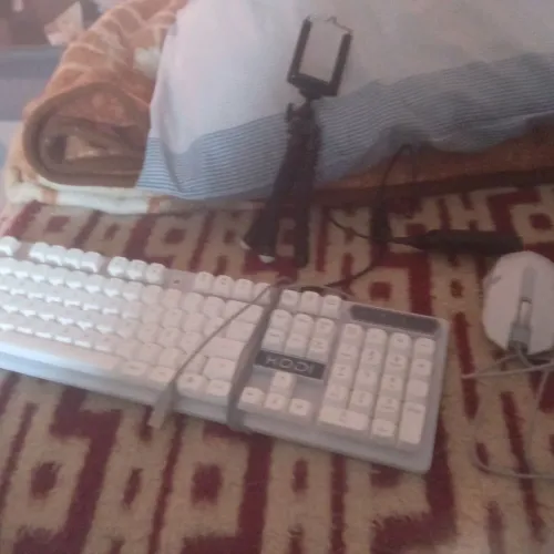 teclado semi mecânico e mouse 3200dpi rgb com dripe hub usb
