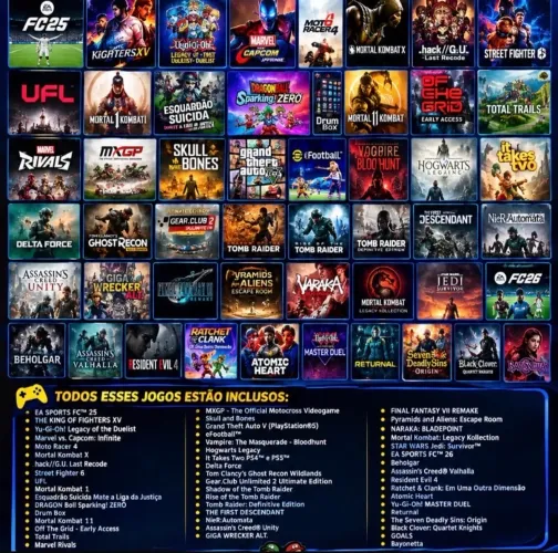 Jogos digitais ps4 e ps5
