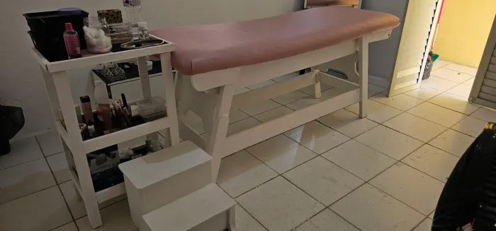 Kit estética- maca, organizador e escada 2 degraus