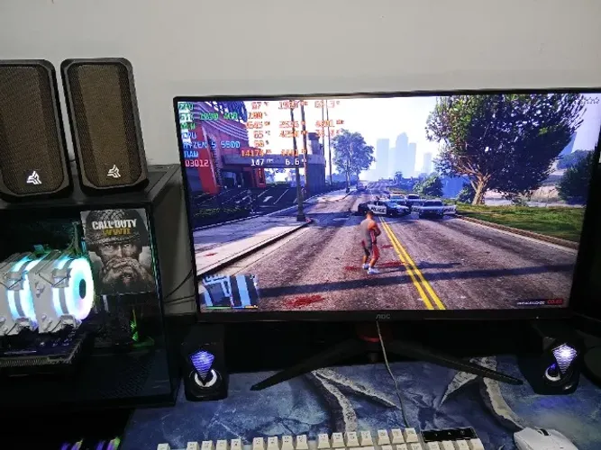 PC Gamer Ryzen 5 5500 + GTX 1650 + 32GB RAM + 2 Monitores AOC