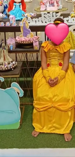 Vestido infantil bela