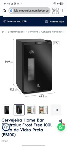 Cervejeira Eletrolux 110v