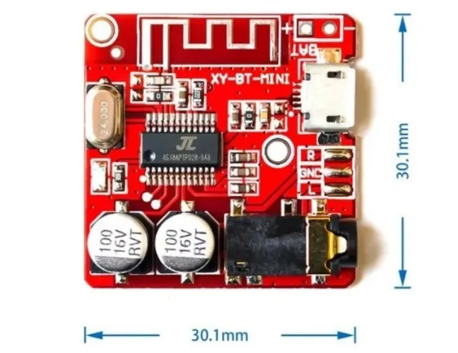 Receptor Audio Mp3 Bluetooth 4.1 Stereo Modulo Xy_bt_mini Arduino Automação COD-AM390 