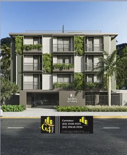 Apartamento Beira Mar do Cabo Branco com 01 Quartos, sendo 01 suíte e área de lazer.