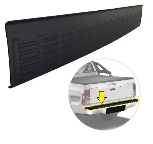 Pisante Central Parachoque Traseiro Preto Hilux 2005 a 2015