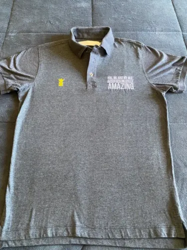 Camiseta Polo Sérgio K masculina cinza .