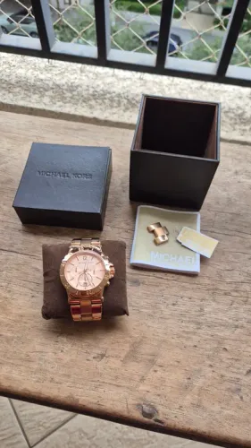 Relógio Michael Kors original feminino rosa mk5038