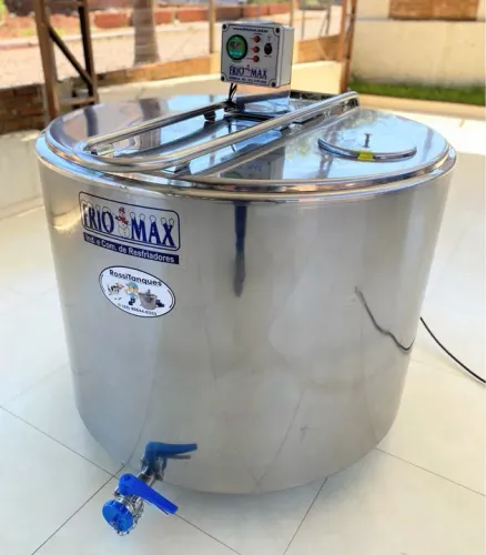 Tanque Tina 500 Litros Resfriador de Leite Misturador p açaí sorvetes Caldas Agua de Coco