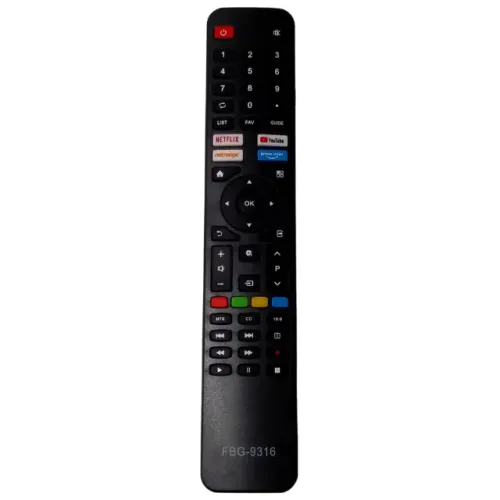 Controle Remoto Para Tv Smart Linux Le43df20 Le50uhd Vizzion + Pilha 