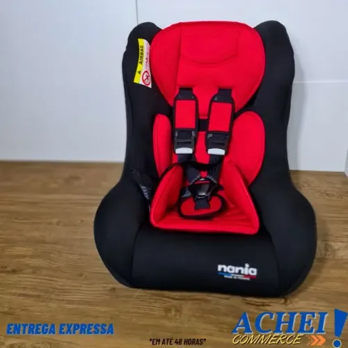 Cadeira para auto Nania Trio Fonce até 25 Kg Preta e Vermelha - Novo/Lacrado -NF-Garantia