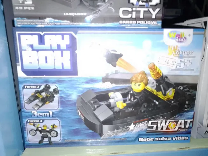 Playbox Swat - Brinquedo de Montar - 73 Peças