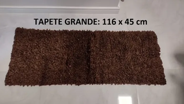 NOVO - Kit com 2 tapetes de retalhos artesanais