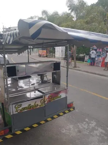 Reboque para lanches, baratas chips e churrasquinho
