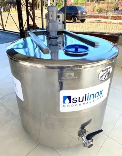 Resfriador de 500 Litros de Leite Tina para Liquidos Caldas Açaí Sorvetes Água de Coco Suc